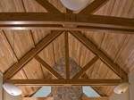 Heavy Timber Trusses on ceiling